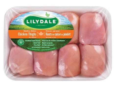 Boneless Skinless Chicken Thighs Lilydale