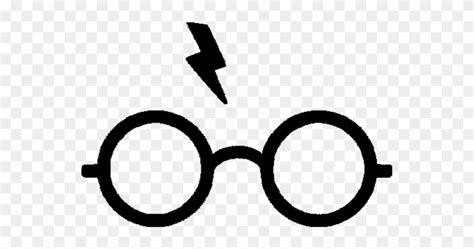 Drawn Glasses Harry Potter - Harry Potter Glasses Svg Free Clipart