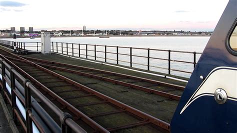 Southend Pier Railway 5 Trains Pass On Passing Loop Youtube