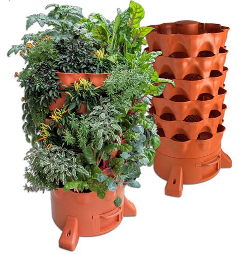 Garden Tower 2™ 50 Plant Composting Vertical Garden Planter Vertical