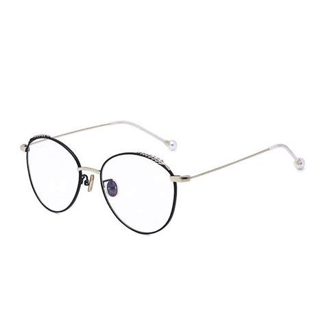 Dokly 2019 Women Round Frame With Floral Glasses Vintage Woman Glasses