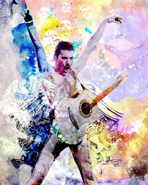 Freddie Mercury Painting Queen Original Artwork Print