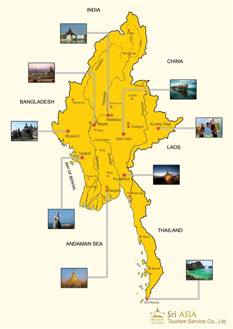 O país tem fronteiras com laos, china, tailândia, bangladesh e índia. SriAsia Myanmar Tour and Travel