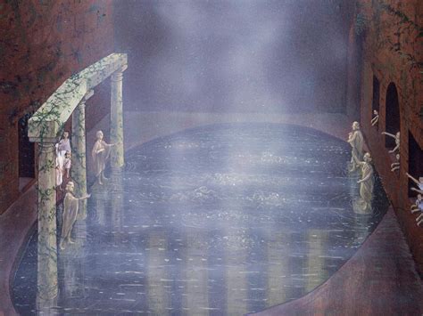 The only thing that has changed is that we swapped her little infant tub for an older bath tub. Roman Sacred Spring | The Roman Baths
