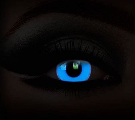 Uv Glow In The Dark Contact Lenses Halloween Makeover Halloween