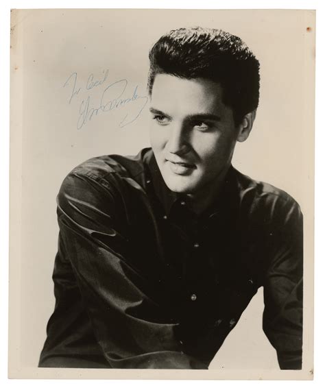 Elvis Presley Signed Photograph Rr Auction