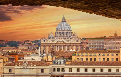 Rome City Vatican Skyline View Editorial Stock Image Image Of Brick