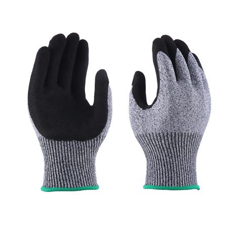 Oam Nitrile Palm Coated Anti Cutting Work Safety Cut Resistant Glove