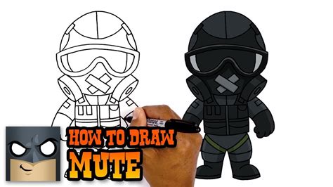 Rainbow Six Siege How To Draw Mute Art Tutorial Youtube