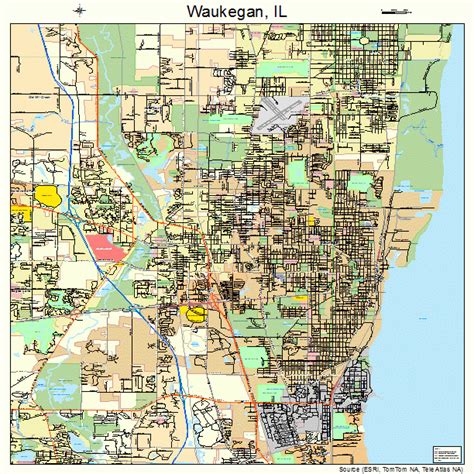 Waukegan Il Zip Code Map United States Map