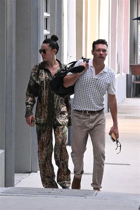 Ryan Seacrest And Girlfriend Aubrey Paige Stroll Out Of Miami Gym And