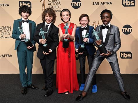 Stranger Things Team Backstage At The 2017 Screen Actors Guild Awards