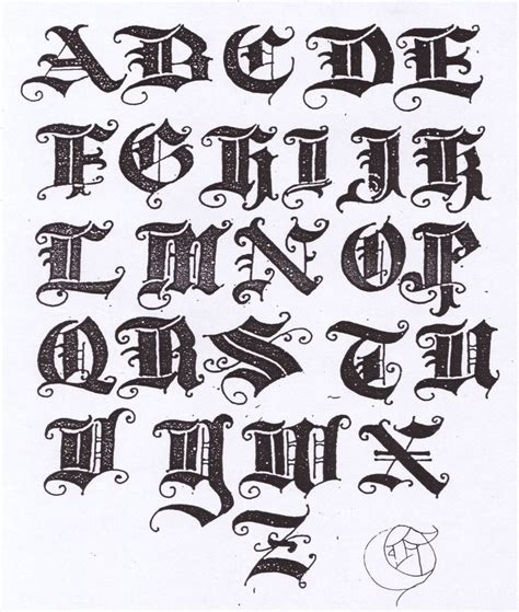 All That I Like Old English Text Letters Lettering Alphabet