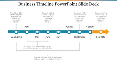 Business Timeline Powerpoint Foliendeck Beispiel Für Eine Powerpoint