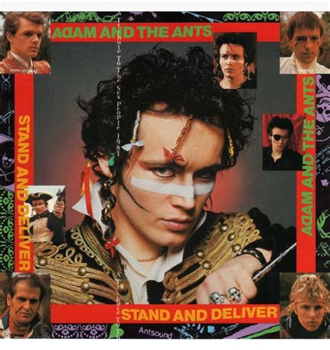 pin by jim finley on adam ant is the king of the wild frontier stand and deliver album cover