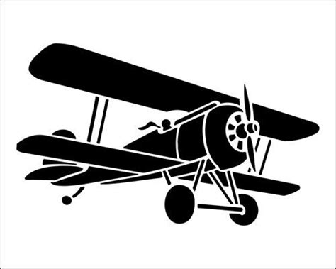 High resolution images in various light conditions. biplane stencil - Yahoo Search Results | Stencils online, Stencils, Airplane quilt