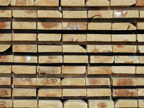 Free Stacked Lumber Stock Photo