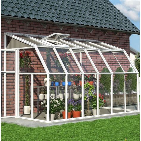Rion sun room 2, 8' x 14'. Palram Rion 6.5 Ft W x 12.5 Ft D Lean-to Greenhouse ...