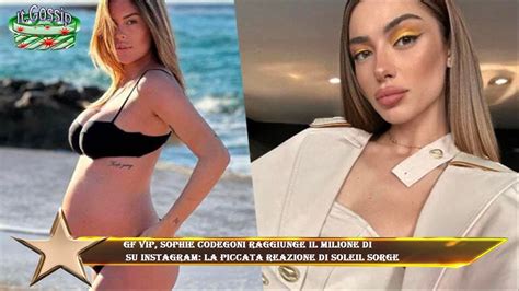 Gf Vip Sophie Codegoni Raggiunge Il Milione Di Su Instagram La