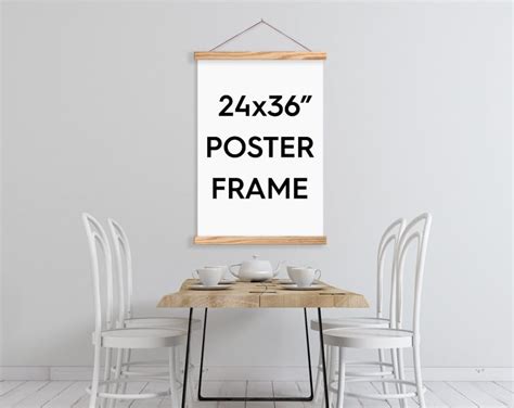 24x36 Poster Frame Magnetic Print Hanger Etsy Uk