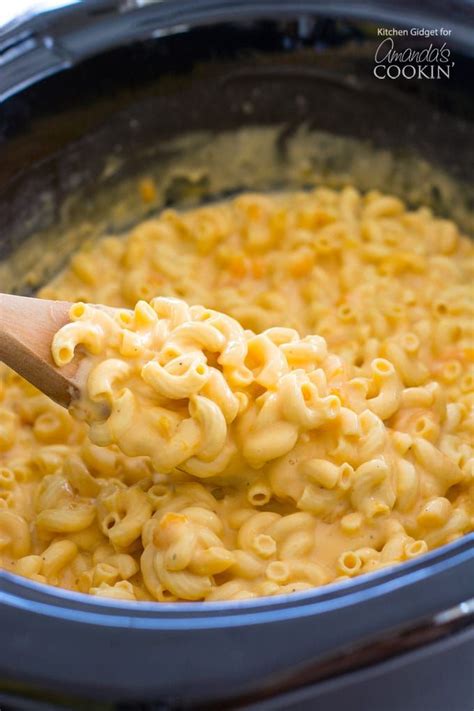 This Creamy Crockpot Macaroni And Cheese Starts With Uncooked Macaroni