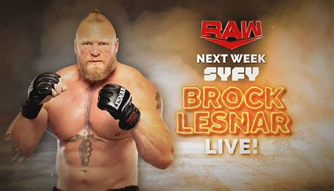 Brock Lesnar Appearance And More Set For Next Weeks Wwe Raw 411mania