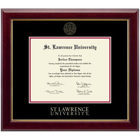 St Lawrence University Diploma Frame Gold Embossed Diploma Frame