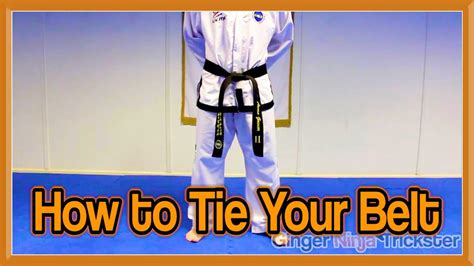 How To Tie Your Belt For Martial Arts Taekwondo Gnt Tutorial Youtube