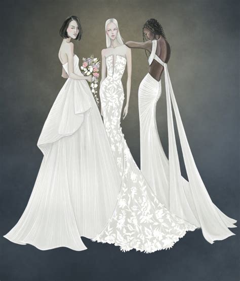 Bridal Sketches From New York Bridal Week Spring 2024
