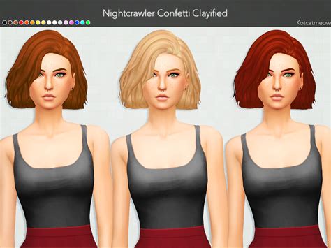 Sims 4 Nightcrawler Hair Clayified