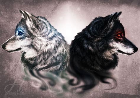 2 By Shewolf294 On Deviantart Animals Husky Werewolf