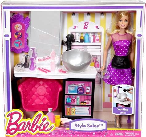 Barbie Malibu Ave Salon With Barbie Doll Playset Cmm Details