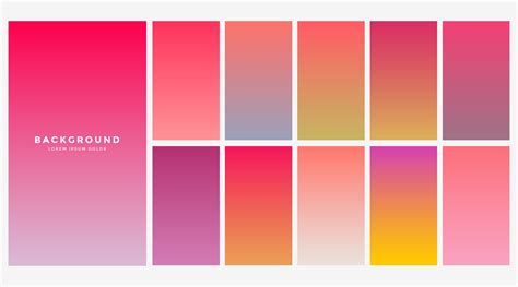 Vibrant Collection Of Gradients For Mobile App Download Free Vector