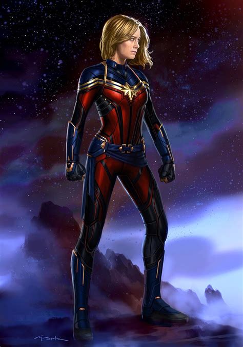 Avengers Endgame Captain Marvel Suit Concept Art By Kingtchalla