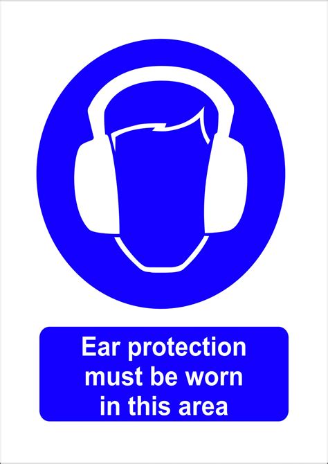 ear protection must be worn in this area sign hi tech signs and engraving ltd