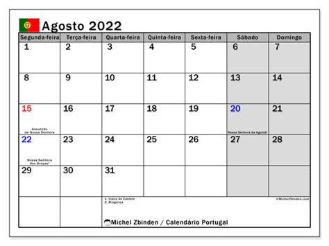 Calendario 2022 Portugal Images