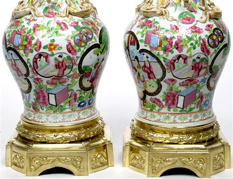 A Fine Pair Of Louis Xvi Style Chinoiserie Gilt Bronze Mounted Chinese