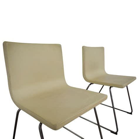 Loft dining leather chair set contains: 84% OFF - IKEA IKEA Bernhard Leather Dining Chairs / Chairs