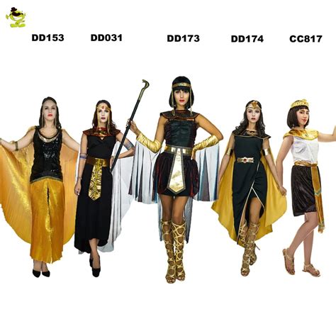 Ancient Egypt Egyptian Costumes Pharaoh Empress Cleopatra Queen Priest Halloween Cosplay