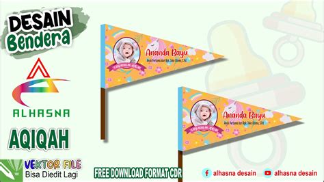 Cara Desain Bendera Aqiqah Dengan Coreldraw Free Download Youtube