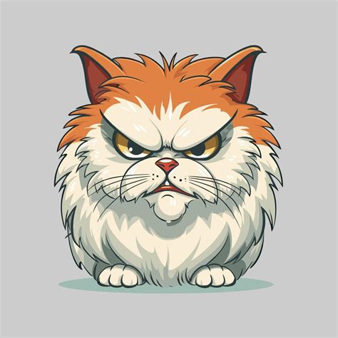 Angry Cat Face Vector Art Icons And Graphics For Free Download