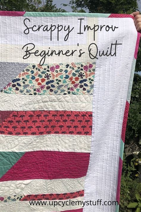 A Scrappy Quilt With Scrappy Binding And Even Scrappy Quilting