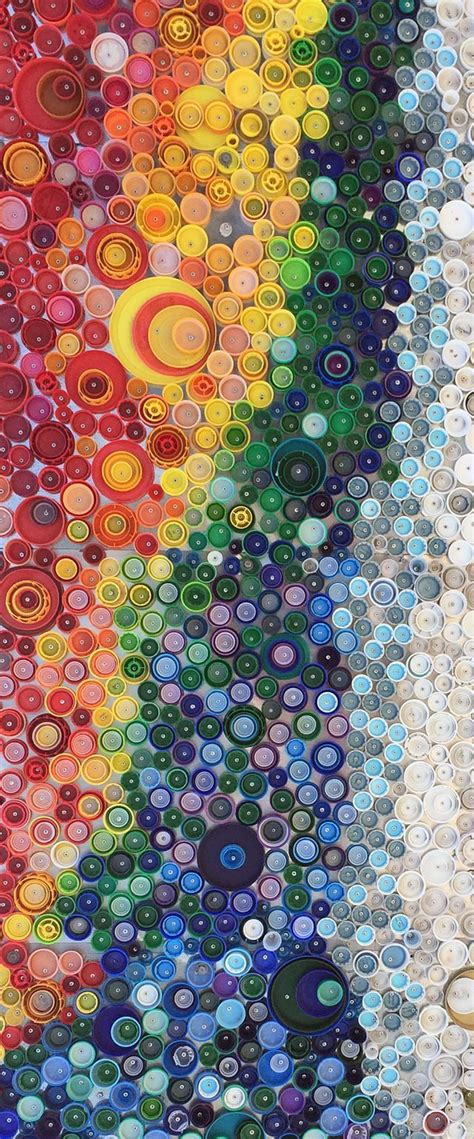 35 Fun Bottle Cap Crafts Reuses In Creative Projects Bottle Top Art Recycled Art Bottle Cap Art