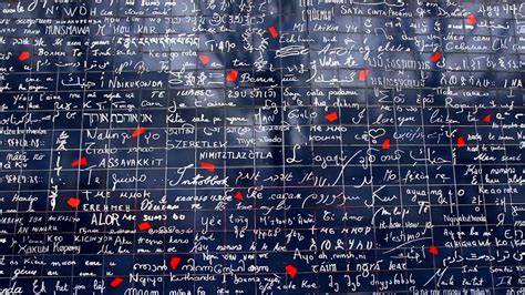 Le Mur Des Je Taime The Wall Full Of I Love You In Montmartre