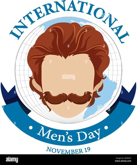 International Mens Day For Poster Or Banner Design Illustration Stock