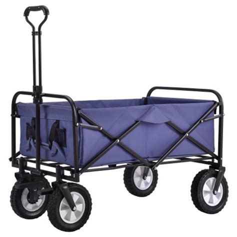 Collapsible Foldable Hand Cart With Wide Brake Wheels Geekmaxicom
