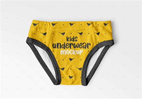 underwear mockup psd template  branding