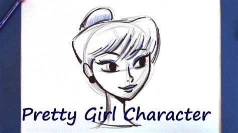 Learn to draw a pretty cartoon girl. How to Draw a Cartoon Face for Beginners (Pretty Woman ...