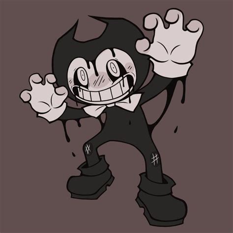 An Image Of A Cartoon Character In Black And White With His Hands Up To