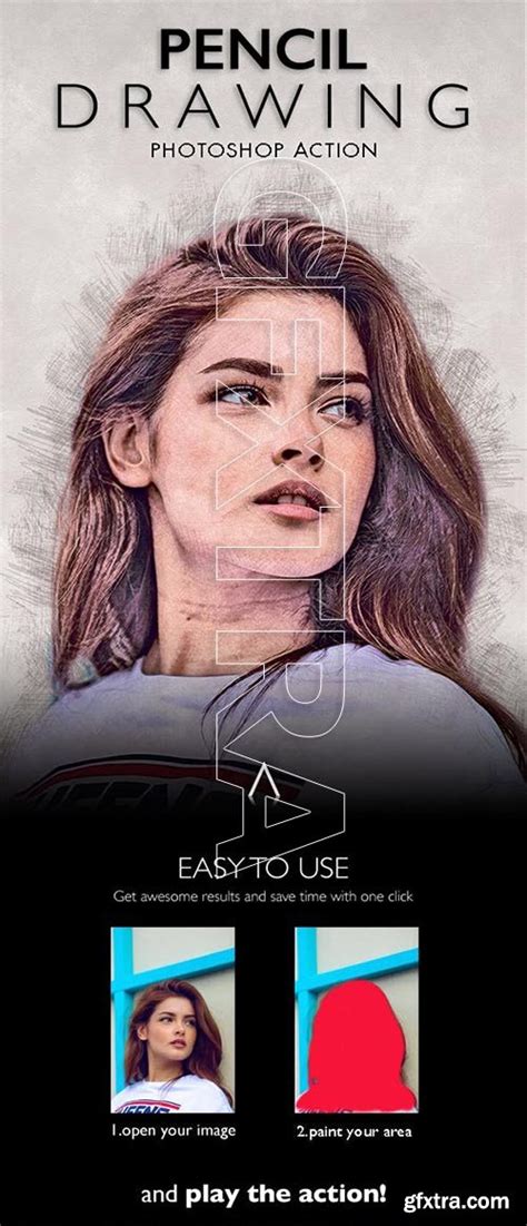 Graphicriver Pencil Drawing Photoshop Action 23225555 Gfxtra